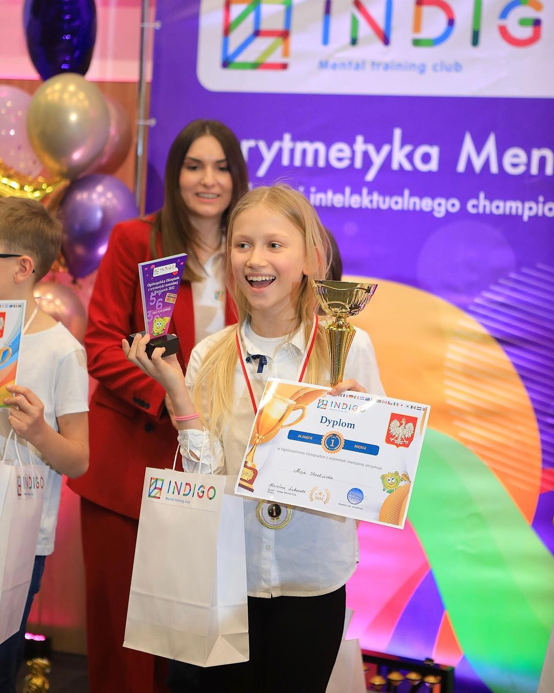 009 - Zobaczcie te uśmiechy naszych najzdolniejszych dzieci, kiedy dowiedzieli się, które miejsca udało im się zająć! #olimpiada #arytmetykamentalna #indigomentalclub #warszawa #dzieci [9 - 9]