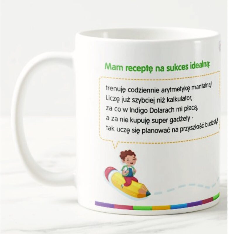 Kubek z receptą na sukces [$250 indigo]